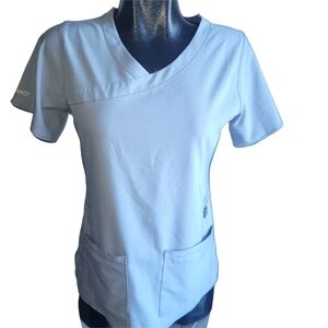 Carhartt Force Women's Gray Scrub Short Sleeve Top S